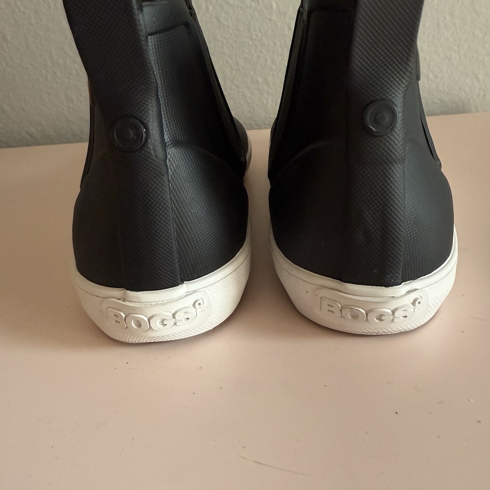 BOGS Bloom Women's Kicker Rain Chelsea Rainboot Black US 6 / EU 37 - Picture 5 of 9